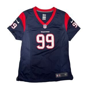 NFL Houston Texans JJ Watt #99 Blue Nike On Field Jersey Women's Size M